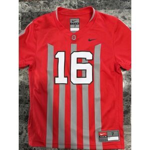 KIDS NIKE OHIO STATE BUCKEYES 1916 THROWBACK FOOTBALL MUSIC & CANNON FIRE JERSEY